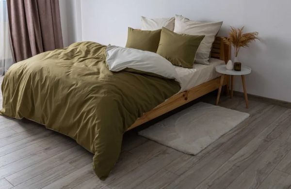 Комплект постільної білизни "Happy Sleep" півтораспальний (Природній Малахіт,50х70)