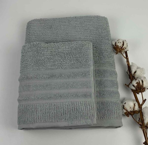 Набір рушників Philippus Delux Cotton 2 шт Sicilya Сірий(A144)