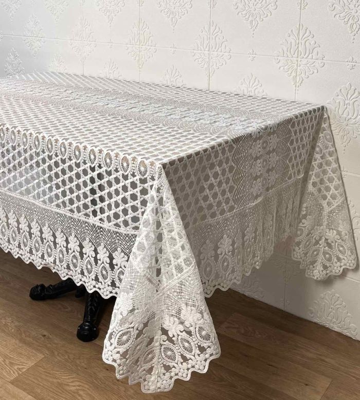 Скатертина Acme Tekstil 160x220 Yakamoz Krem PVS