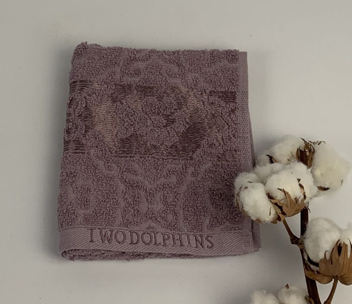 Рушник Two Dolphins Classic Cotton 30х50 Melissa Фіолетовий(E861)