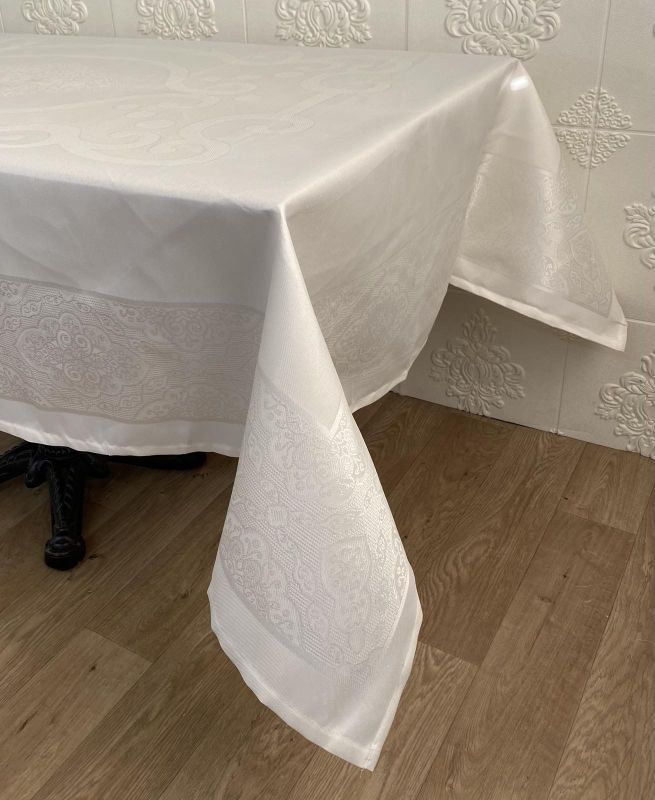 Скатертина Masali тефлон 160x400 Model 508 Cream
