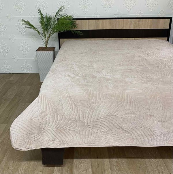 Покривало велюрове Model-16 (1284) 220х240 Beige