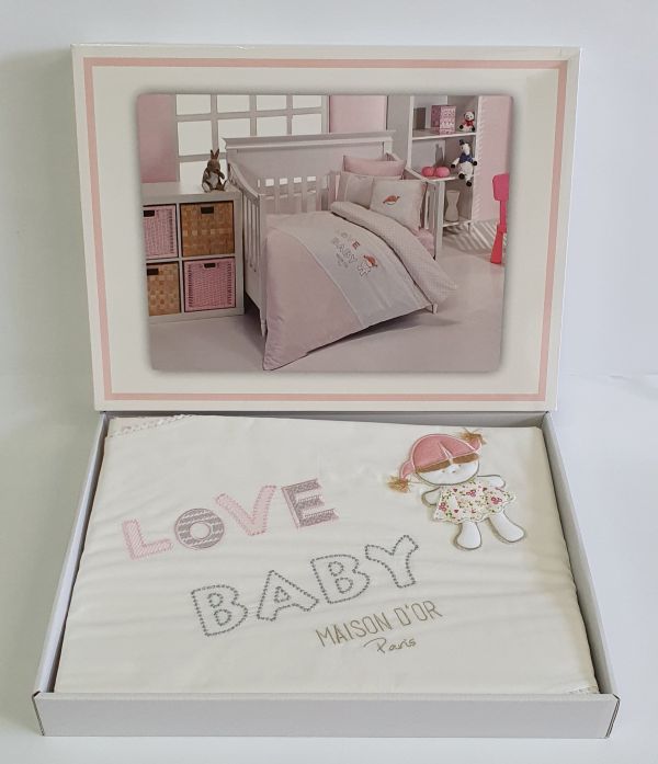 Постільна білизна Maison D'or 100х135 Love Baby
