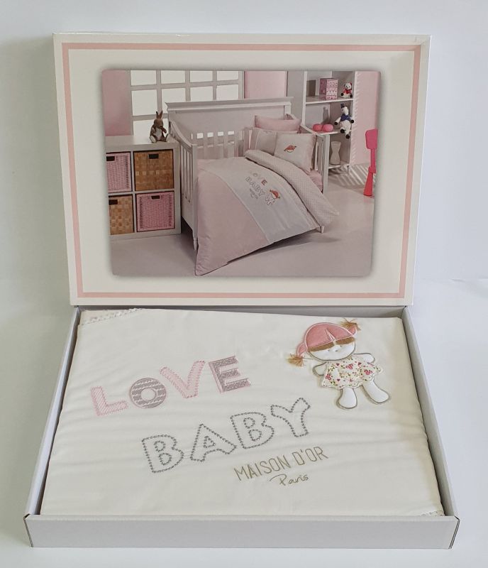 Постільна білизна Maison D'or 100х135 Love Baby
