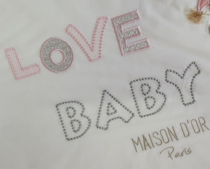 Постільна білизна Maison D'or 100х135 Love Baby