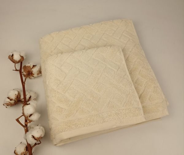 Набір рушників Philippus Cross Cotton 2 шт Santa Молочний (A457)