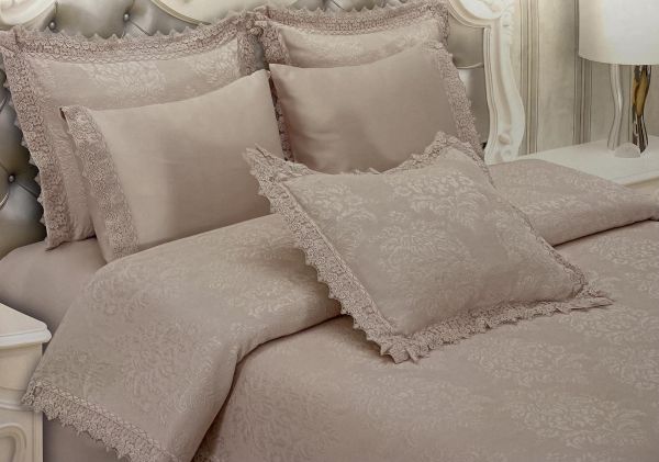 Набір Покривало + постіль Maison D'or Policoton 260x260 Pudra