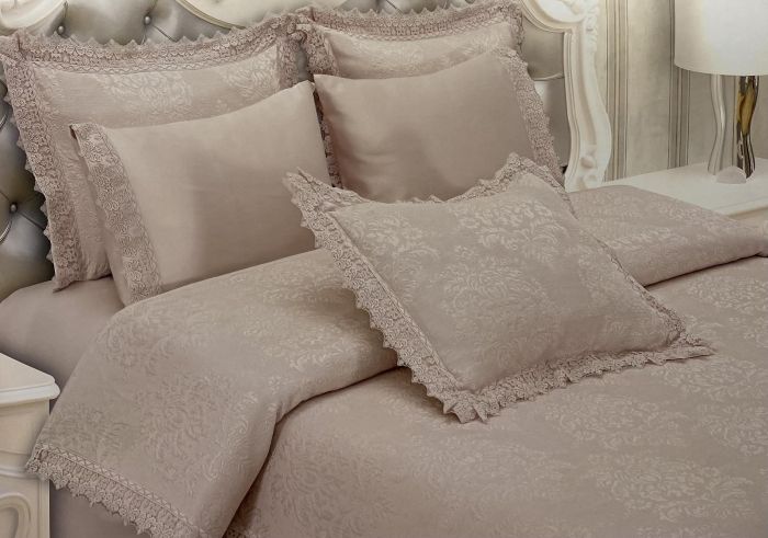 Набір Покривало + постіль Maison D'or Policoton 260x260 Pudra