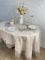 Скатертина Велюр Acme Tekstil 160x220 ovale Daisy Capiccino PVS