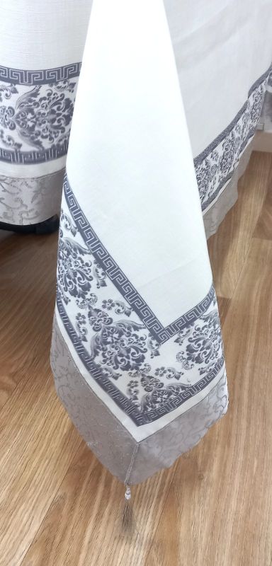 Скатертина Maison Royale льон 160x300 Jumbo Cream-Grey