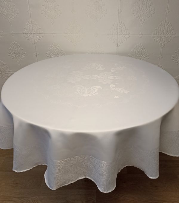 Скатертина тефлонова Maison Royale 160Q Jumbo White PVS