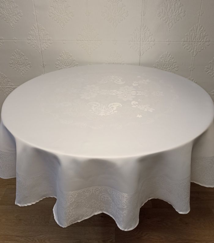 Скатертина тефлонова Maison Royale 160Q Jumbo White PVS