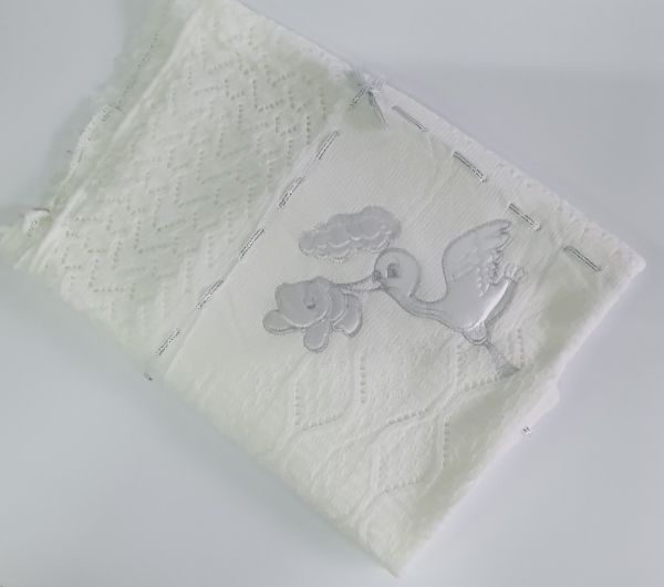 Крижма утеплена White-silver