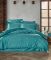 Постільна білизна Saheser Jacquard Vip Satin 200X220 Monogram(Damask) Turkuaz