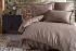 Постільна білизна Saheser Jacquard Vip Satin 200X220 Monogram(Damask) Kahve