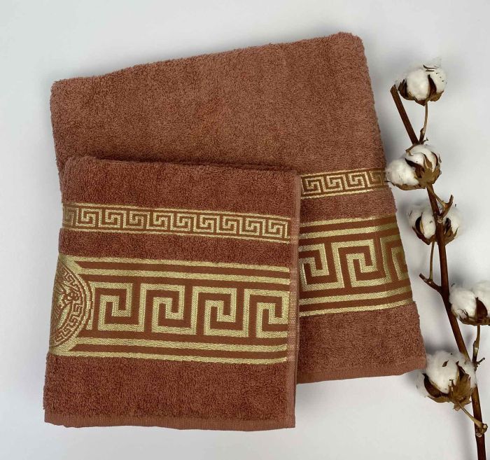 Набір рушників Cottonize 2 шт cod307 Terracotta