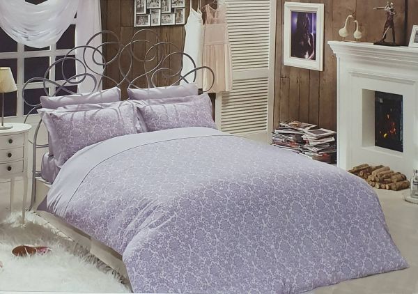 Постільна білизна Maison D'or сатин сімейна Rose Marine Lila