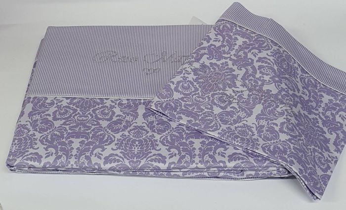 Постільна білизна Maison D'or сатин сімейна Rose Marine Lila