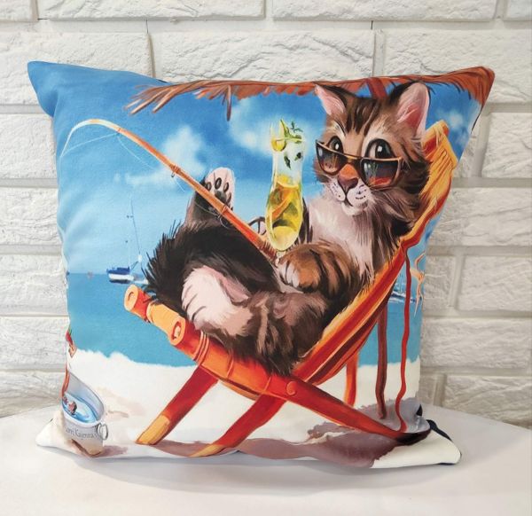 Наволочка декоративна CAT IS FISHING 40*40