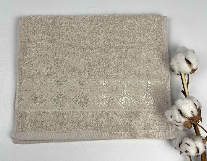 Рушник Two Dolphins Classic Cotton 30х50 Thema Кремовий(A106)