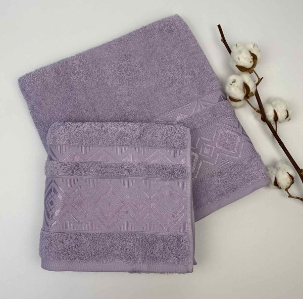 Набір рушників 2 шт Firuze Purple