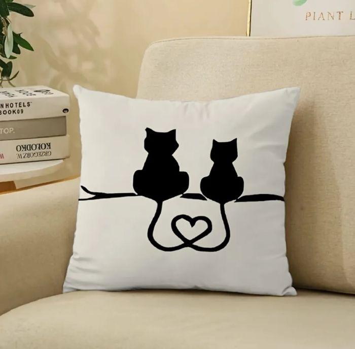 Наволочка 45х45 см Cat Love TE-01