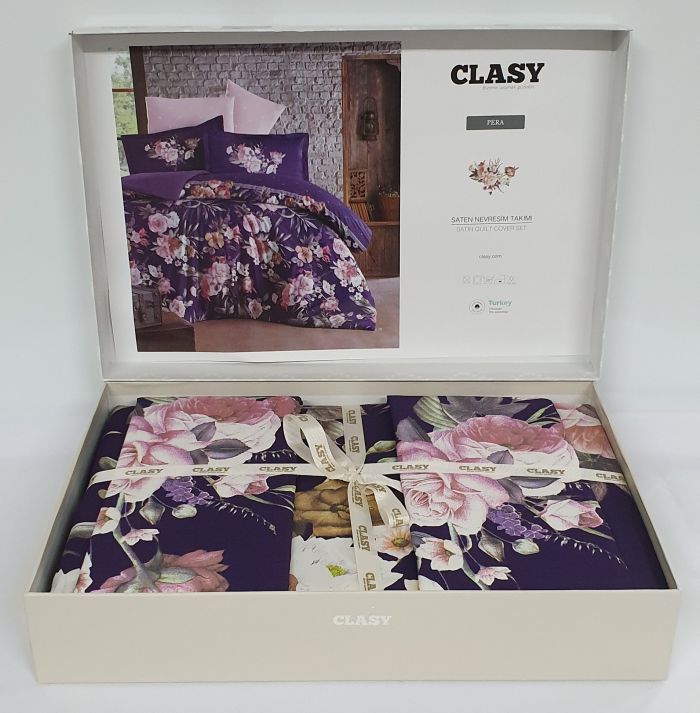Постільна білизна CLASY сатин 200x220 см Pera