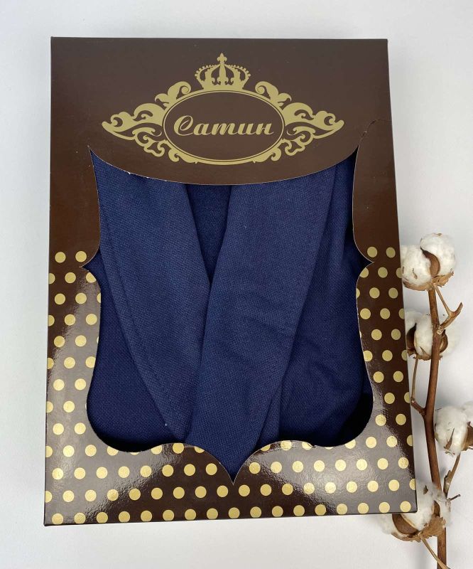 Халат жіночий Maison D'or Coralie Navy S в коробці