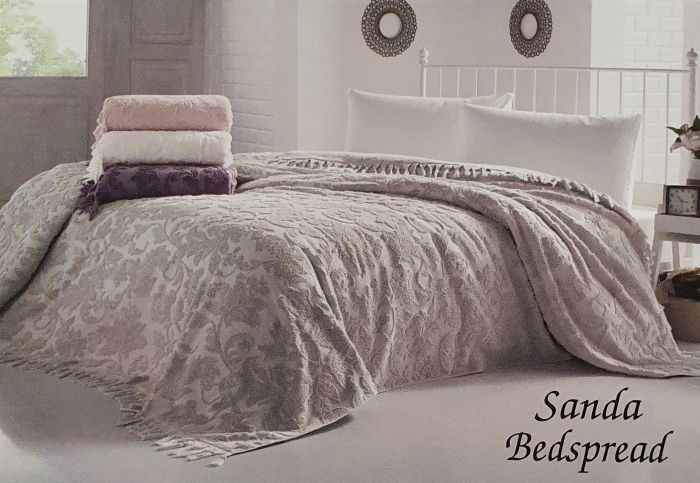 Покривало Maison D'or махрове Sanda 160х240 Ecru