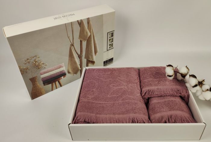 Рушники Maison D'or 3шт New Flora Lila