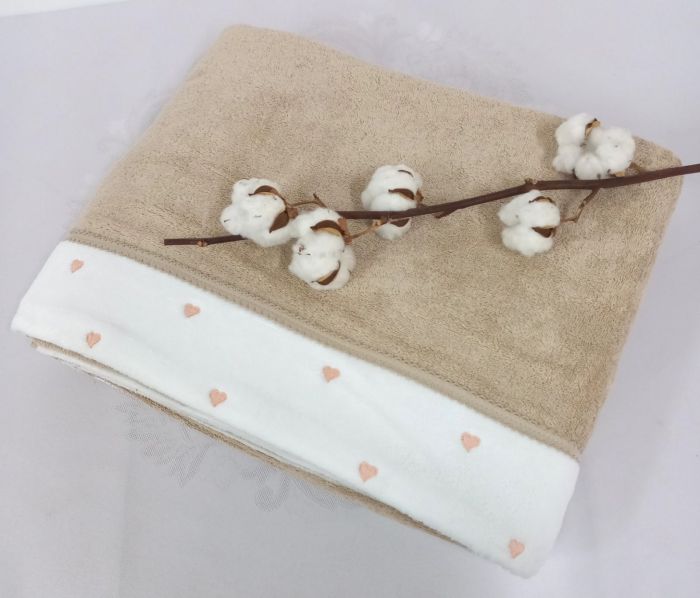 Покривало Maison D'or махрове Lavoine 220*240 Beige