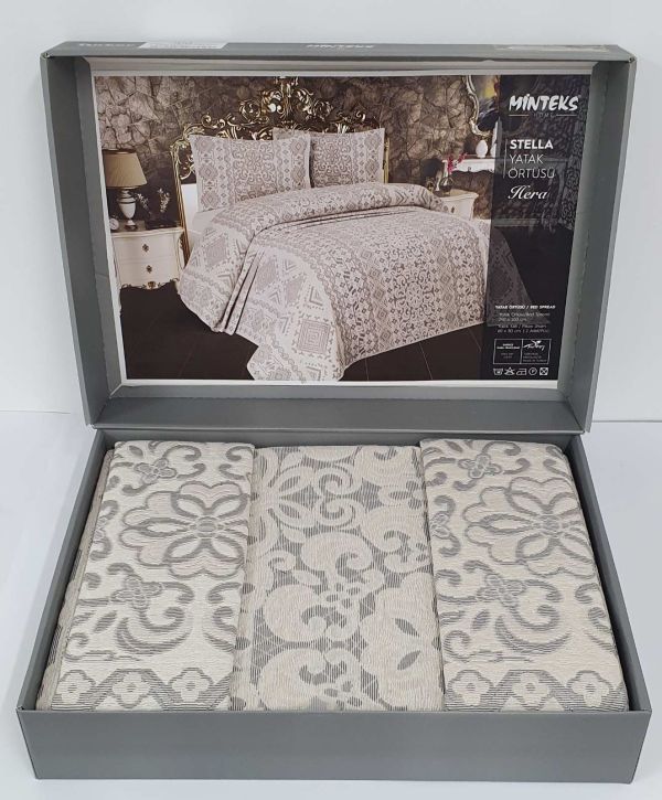 Покривало Minteks Hera Kahve-Bej 240x260