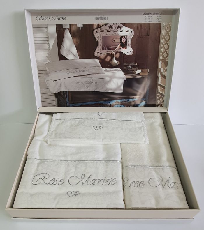 Рушники Maison D'or 3шт Rose Marine White