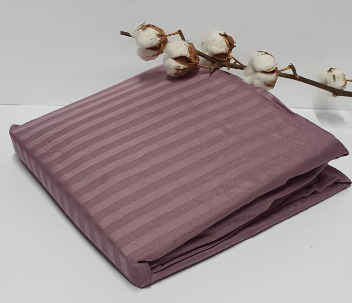 Простирадло на резинці AE Cotton 180x200 + наволочки Dark   Purple