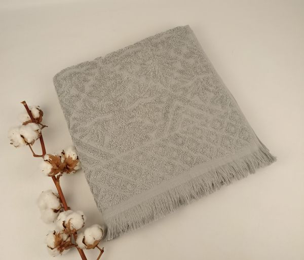 Рушник Philippus Delux Cotton 70х140 Puket Сірий (Е949)