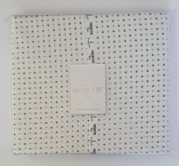 Простирадло+наволочки 180x200+50х70 ранфорс Deluxe Maison D'or Damien Grey