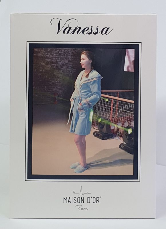 Халат жіночий Maison D'or Vanessa Beige S