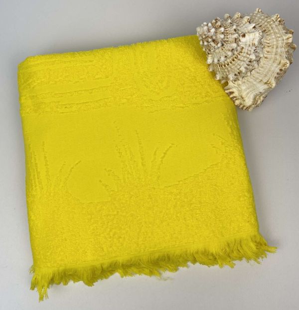 Пляжний рушник Maison D'or Palm 100x200 Yellow