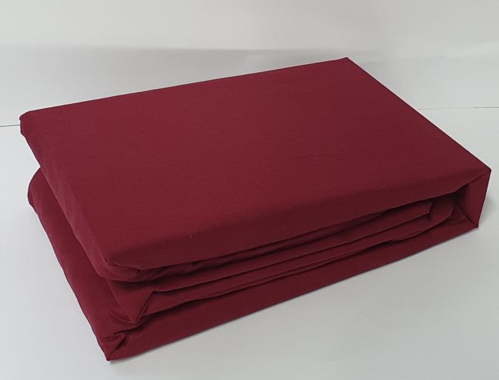 Простирадло на резинці Clasy 100X200 з наволочкою 50X70 V3 Bordo
