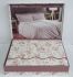 Постільна білизна Maison D'or сатин 200х220 Lady Roses Dark Lilac