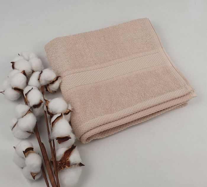 Рушник Homeline бордюр 50x90 Light-beige (400гр/м2)