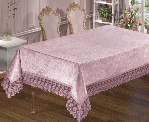 Скатертина Велюр Maison Royale 160x260 Antik Powder