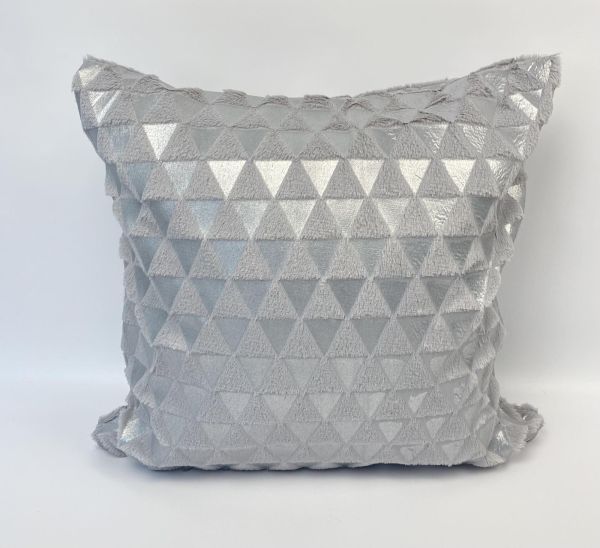 Наволочка велюр Геометрія 40x40 Grey
