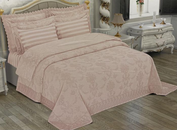 Набір Покривало + постіль Maison D'or Bernelle 260x260 Pudra