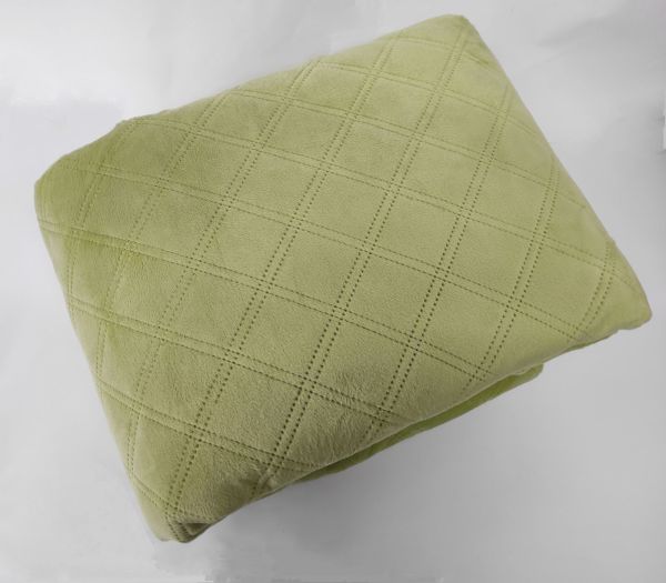 Покривало  ТЕП "ВЕЛЮР" 180*240см Light green Ромб прямий