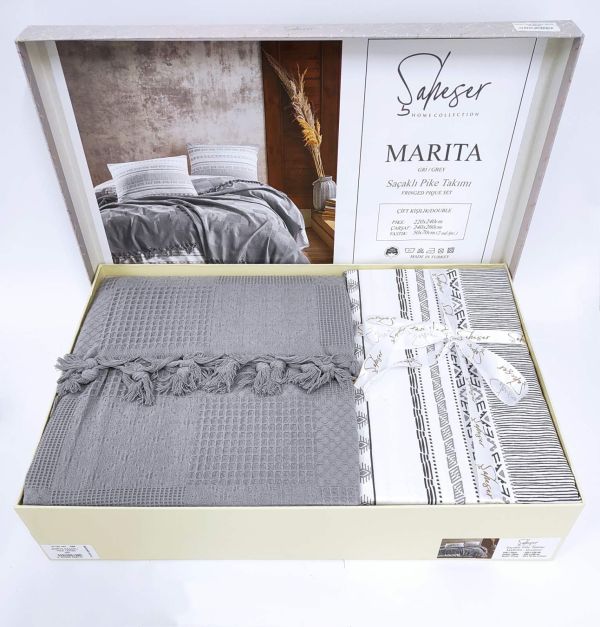 Набір Pique Saheser Marita Gri/Grey
