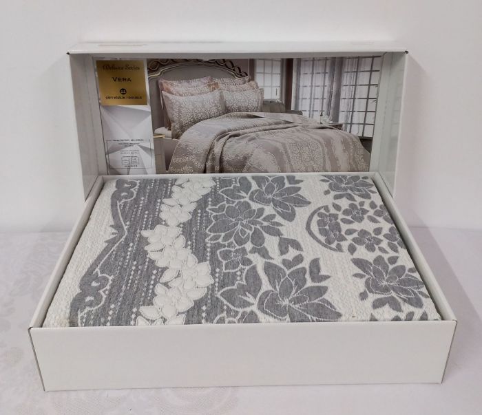 Покривало My Bed Жаккард 240x260 з наволочками Vera Grey