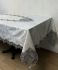 Скатертина Велюр Acme Tekstil 160x300 Payidar Krem-Silver PVS