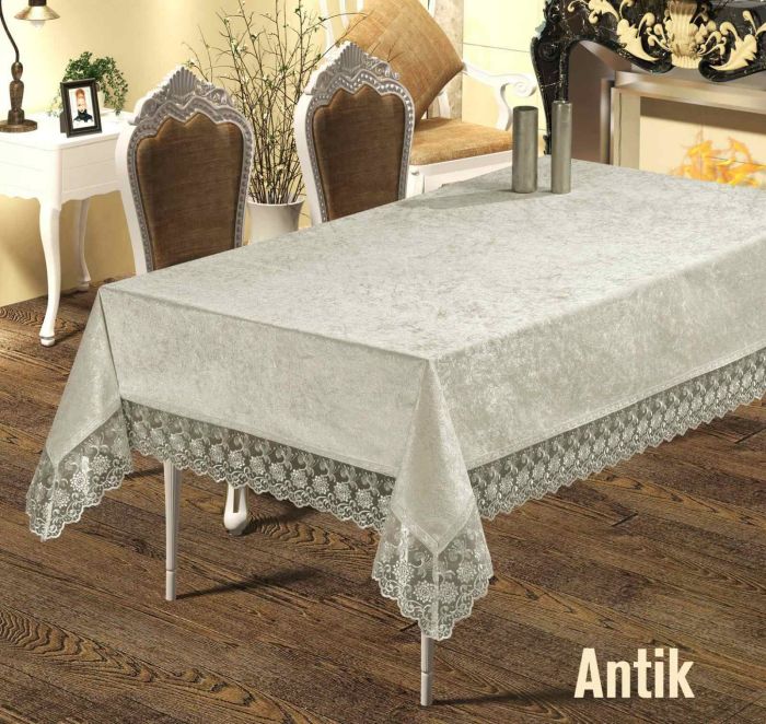 Скатертина Велюр Maison Royale 160x400 Antik Cream