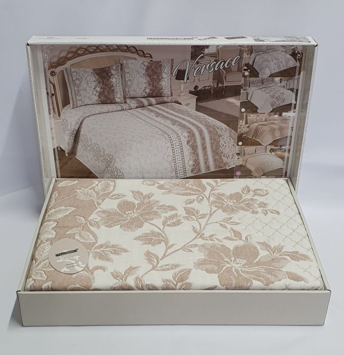 Покривало My Bed Жакард 170x240 з наволочкою Perlla Pudra